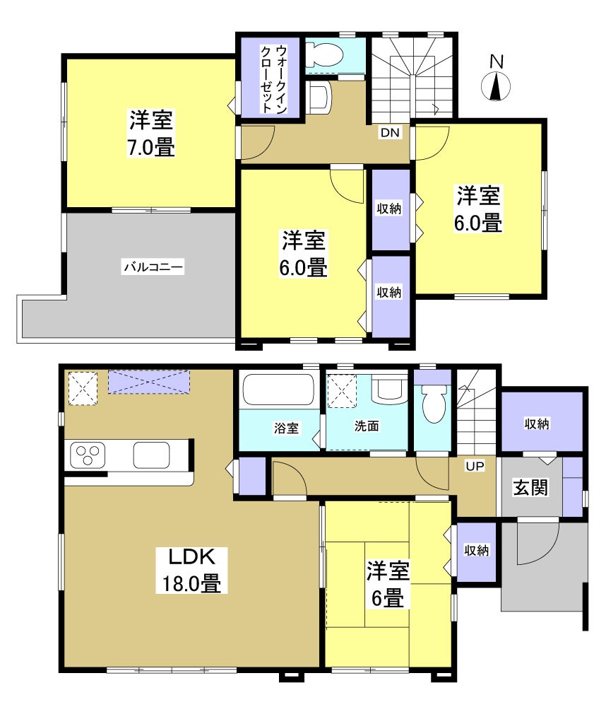 磐田市上神増 間取り図