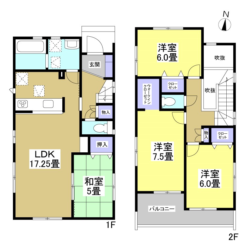 磐田市国府台 間取り図