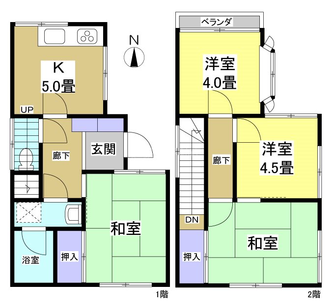 浜松市中央区天王町 間取り図