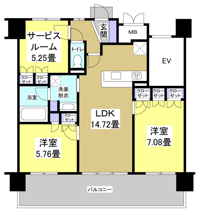 エンブルエバー磐田 間取り図