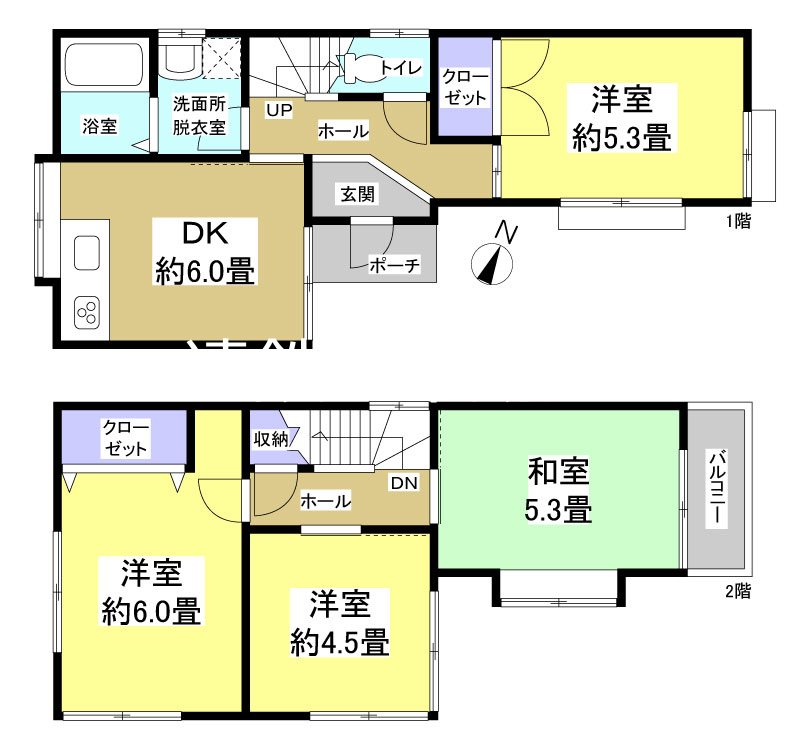 浜松市浜名区小松 間取り図