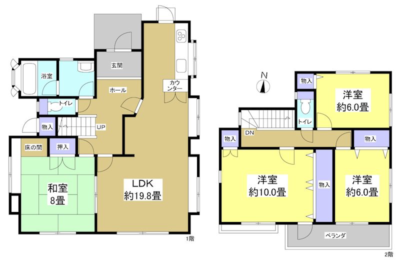 浜松市浜名区於呂 間取り図