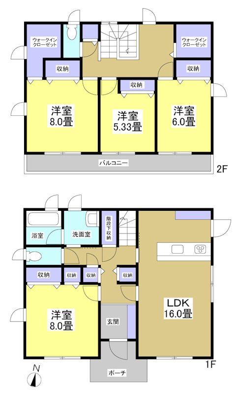 掛川市上西郷 間取り図