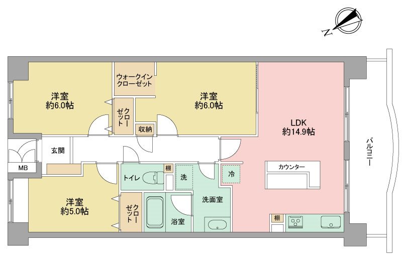 グランコート上島 間取り図