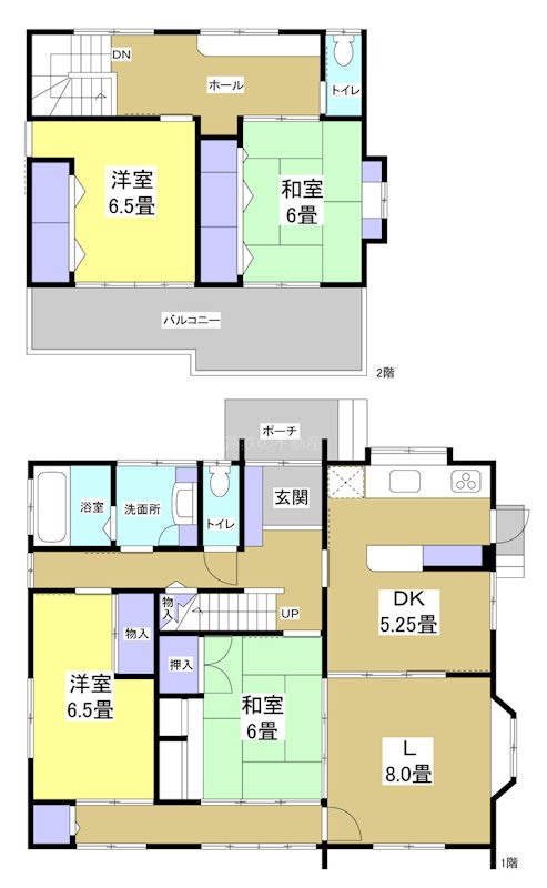 菊川市堀之内 間取り図