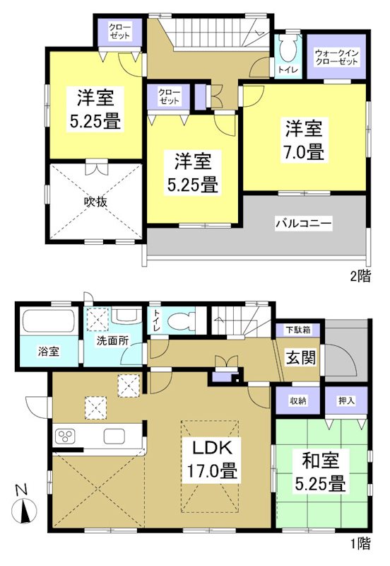 浜松市中央区篠原町 間取り図