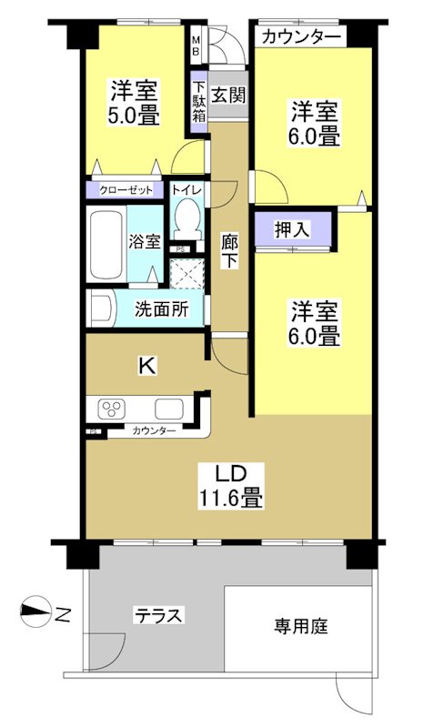 グラン・コート本郷 間取り図