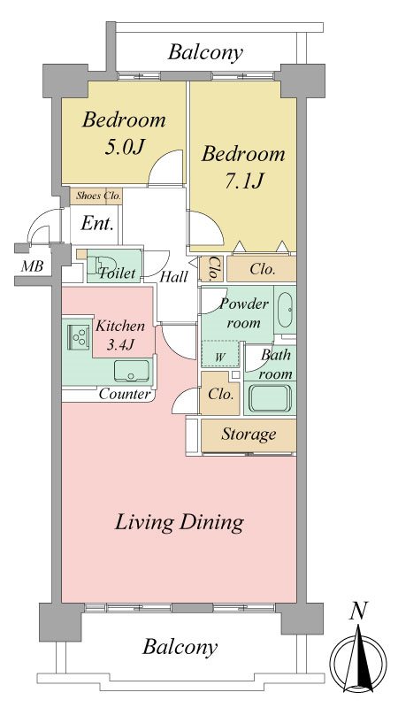 ジェイハイム豊田本郷 間取り図