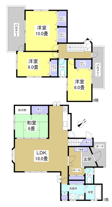 浜松市中央区和合町  間取り