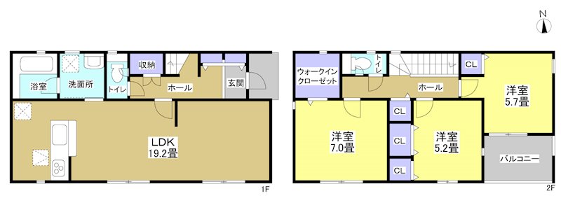 磐田市竜洋中島 間取り図