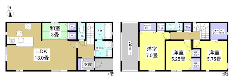 磐田市竜洋中島  間取り図