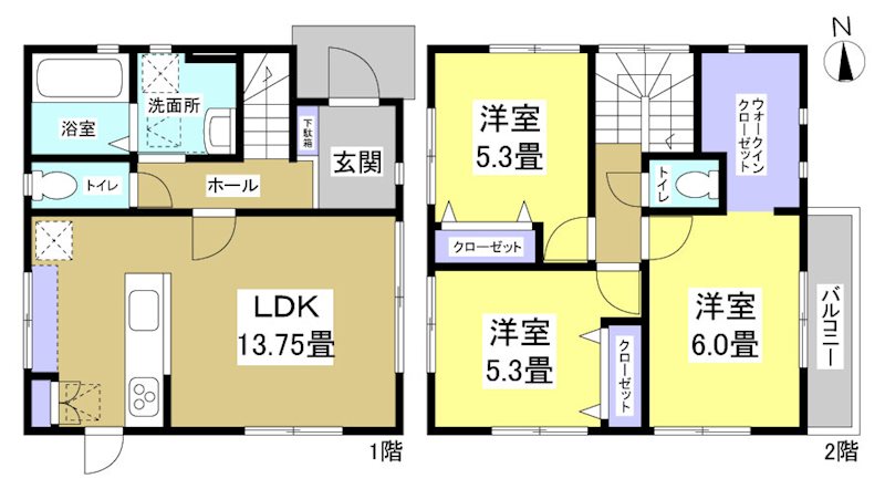 磐田市見付 間取り図