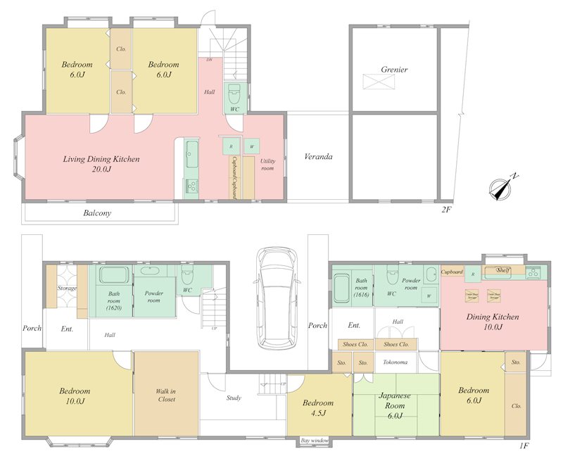 浜松市中央区萩丘5丁目 間取り図