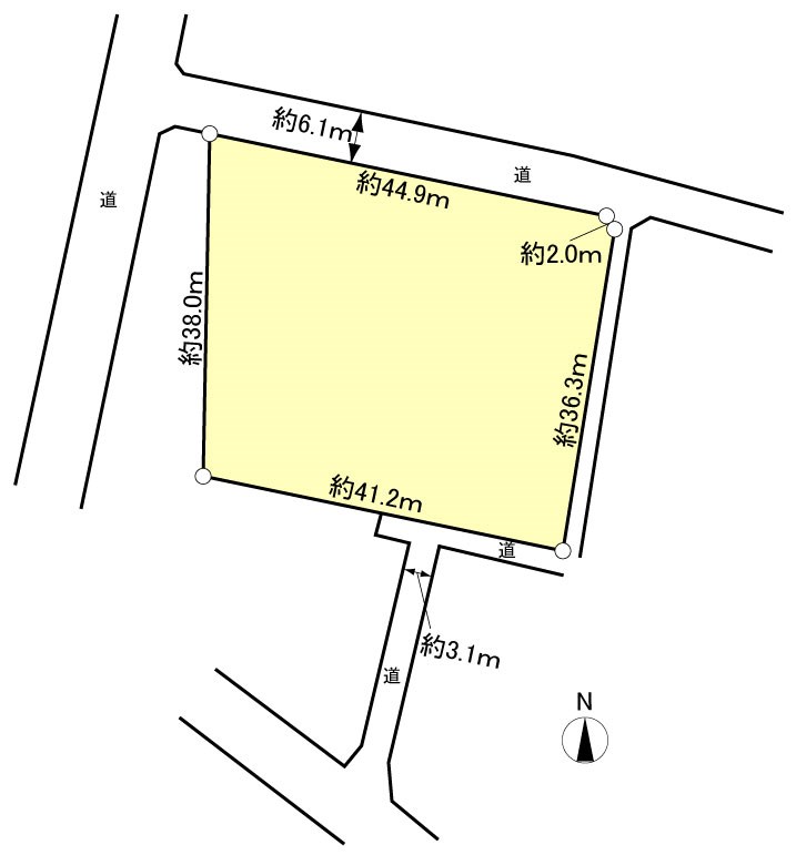 浜松市中央区江之島町 間取図・土地図