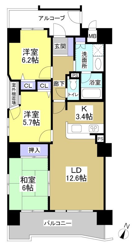 ネオステージ東浜松壱番館 間取り図