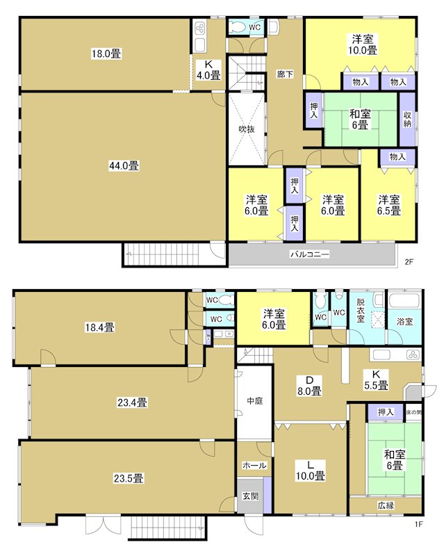 磐田市堀之内 間取り図