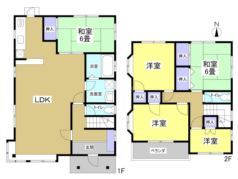 浜松市中央区神田町 間取り図