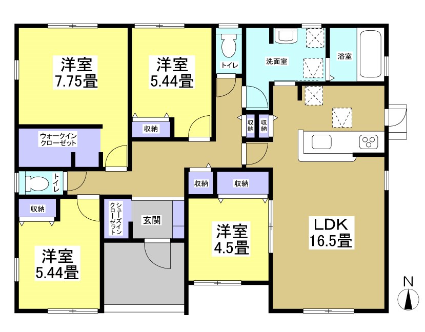 掛川市横須賀 間取り図