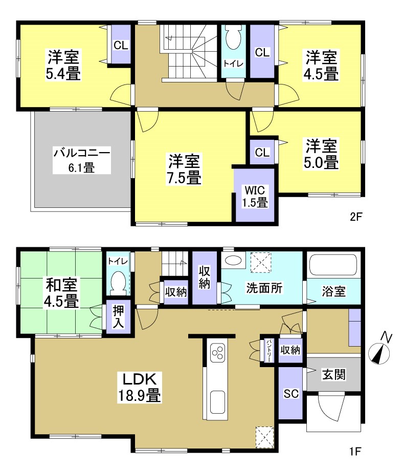 浜松市中央区曳馬4丁目 間取り図