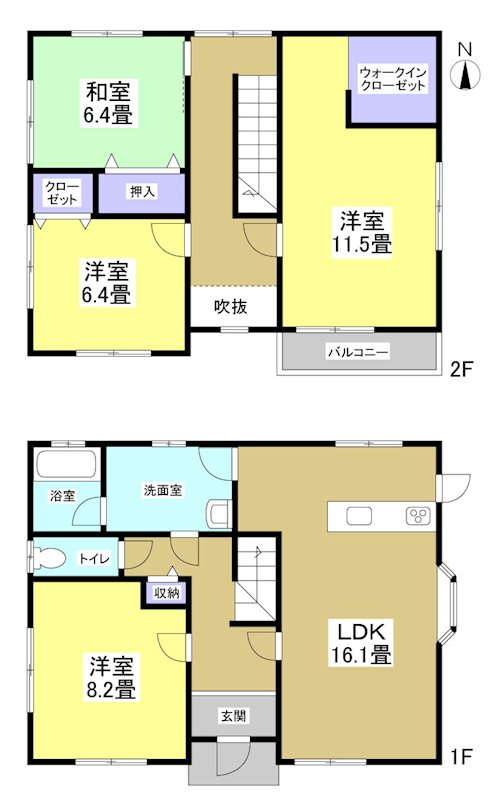 磐田市豊岡 間取り図