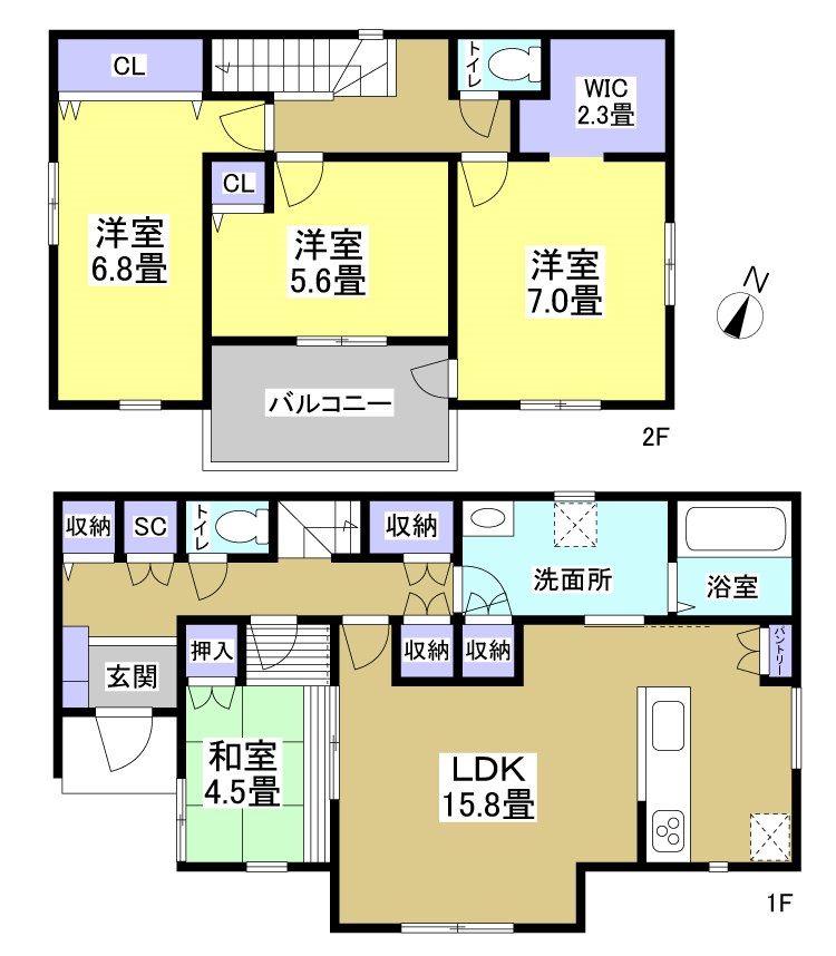 浜松市中央区曳馬4丁目 間取り図