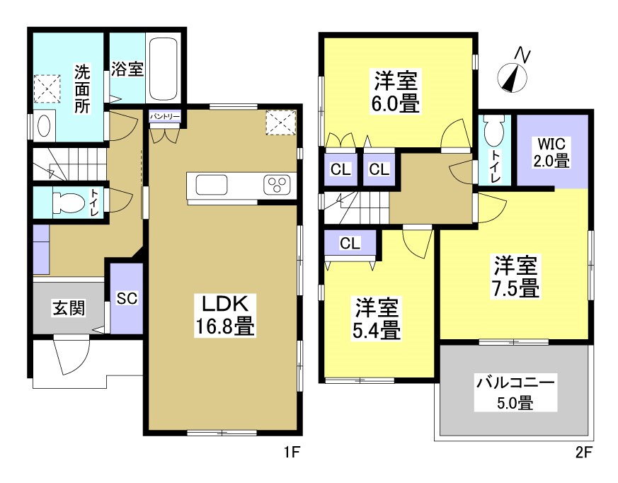 浜松市中央区曳馬4丁目 間取り図