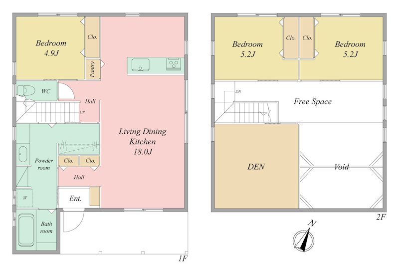 磐田市富丘 間取り図