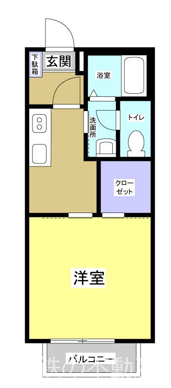 グレース西山 間取図・土地図