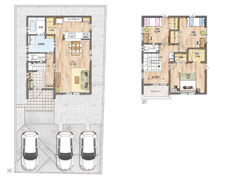 磐田市国府台 間取り図