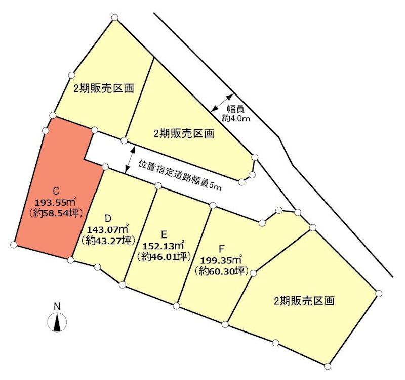 浜松店TEL053-471-0202までお気軽にお問い合わせください。 浜松市中央区三組町C区画 間取り図