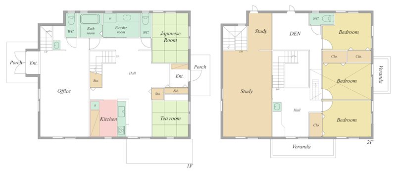 浜松市中央区蜆塚1丁目 間取り図