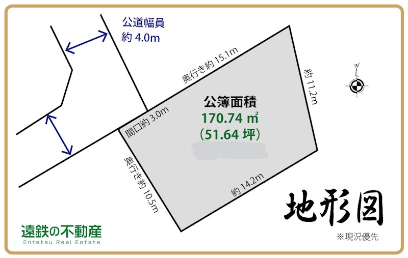 磐田市岩井 間取図・土地図