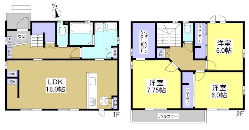 浜松市中央区東若林町 間取図・土地図