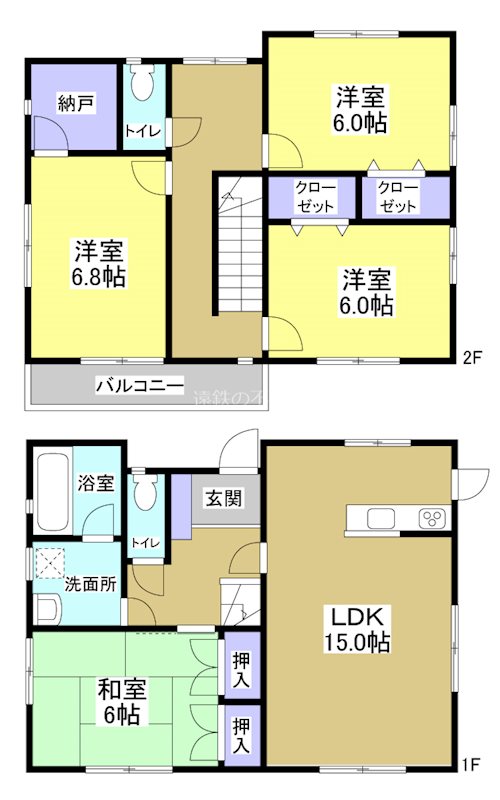 袋井市諸井 間取り図