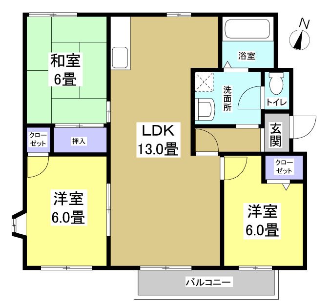 フレグランスタウン 間取り図