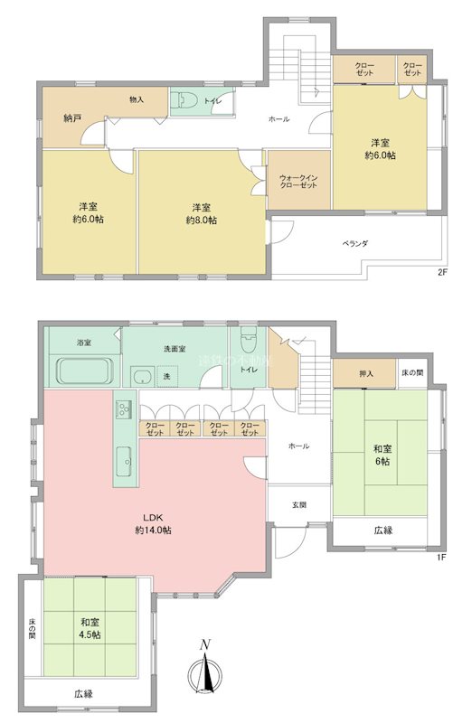 浜松市浜名区内野台2丁目 間取り図