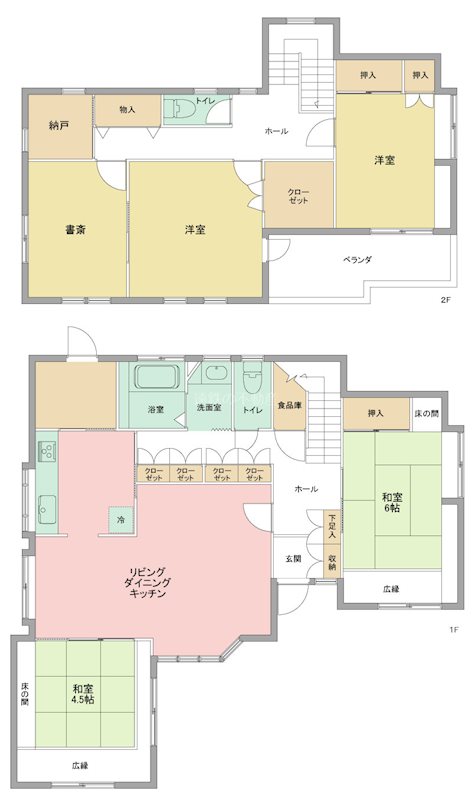 浜松市浜名区内野台2丁目 間取り図