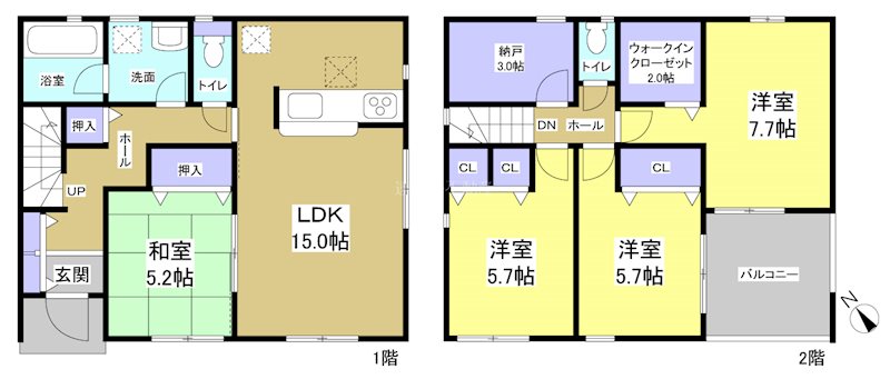 磐田市豊岡 間取り図
