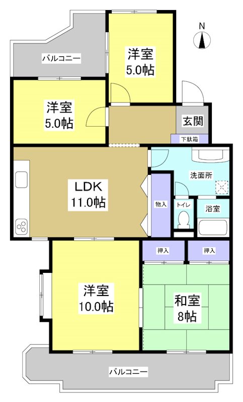 ロイヤルシャトー高林 間取り図