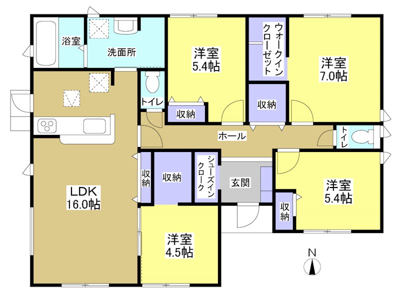 磐田市福田 間取り図