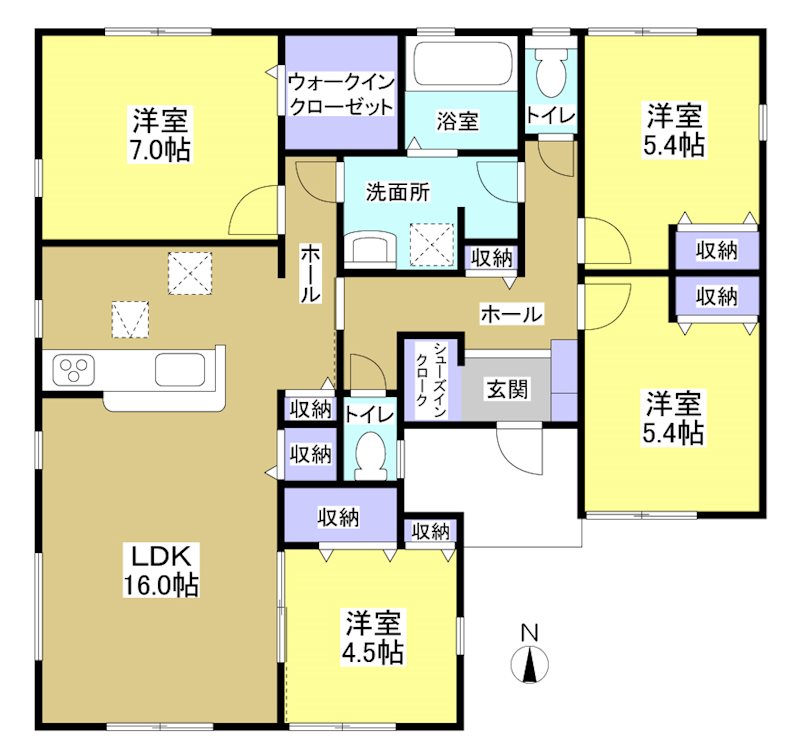 磐田市福田  間取り図