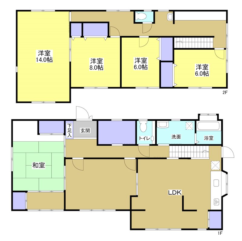 浜松市中央区上島4丁目 間取り図