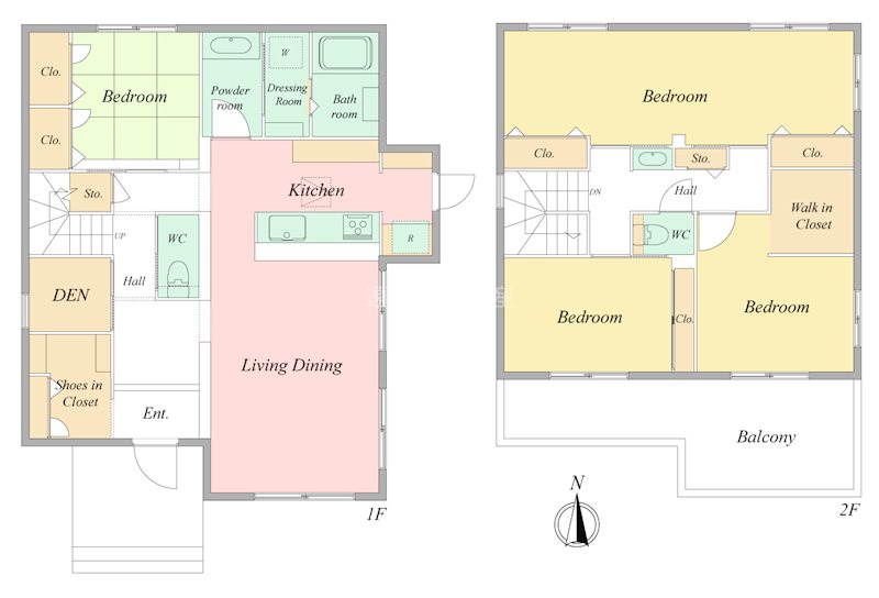 浜松市中央区飯田町 間取り図