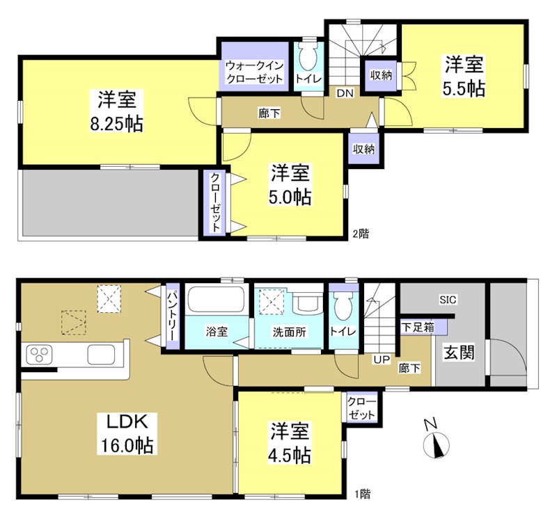 浜松市中央区萩丘3丁目 間取り図