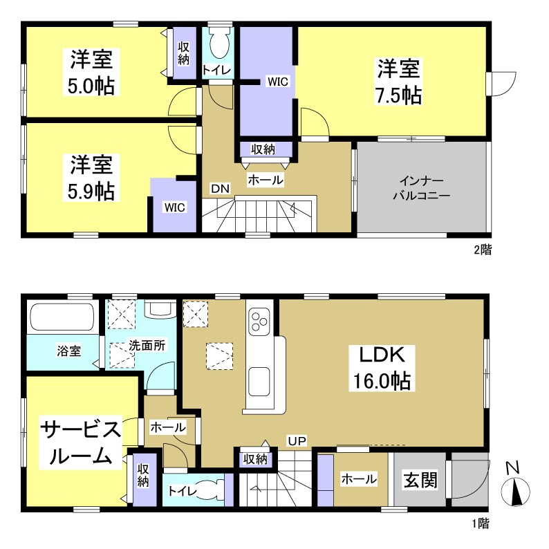浜松市中央区入野町 間取り図