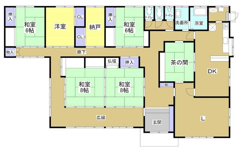 袋井市愛野南四丁目 間取り図