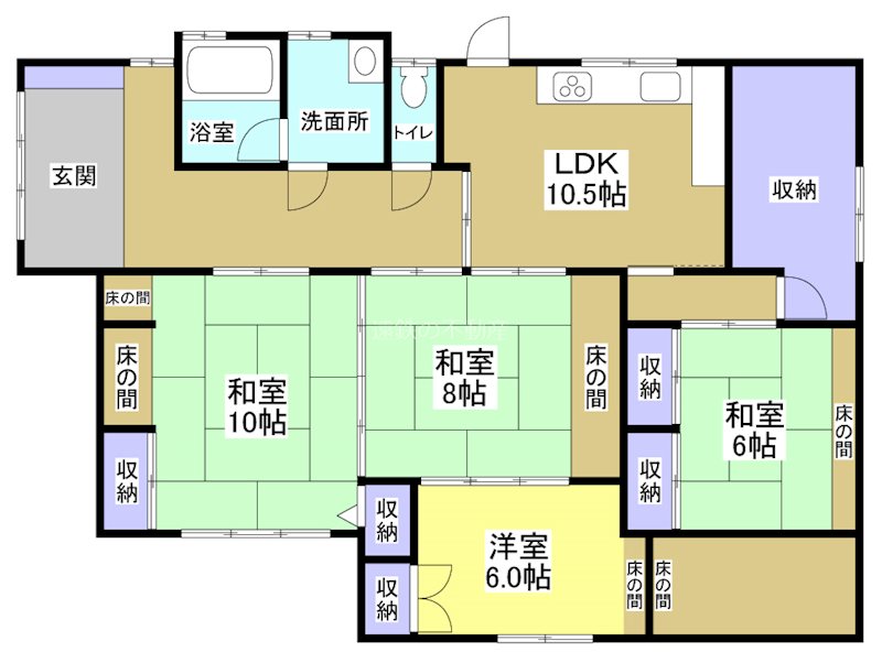 掛川市高御所 間取り図