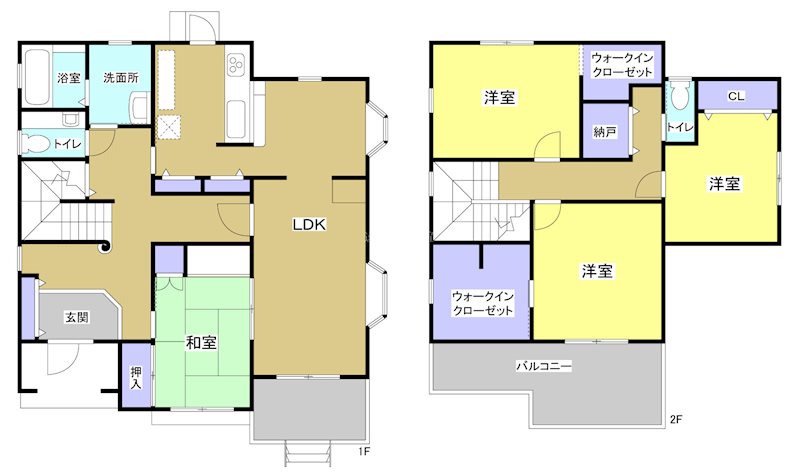 掛川市長谷2丁目 間取り図