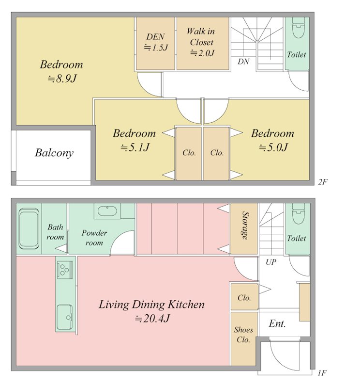 浜松市中央区小池町 間取り図