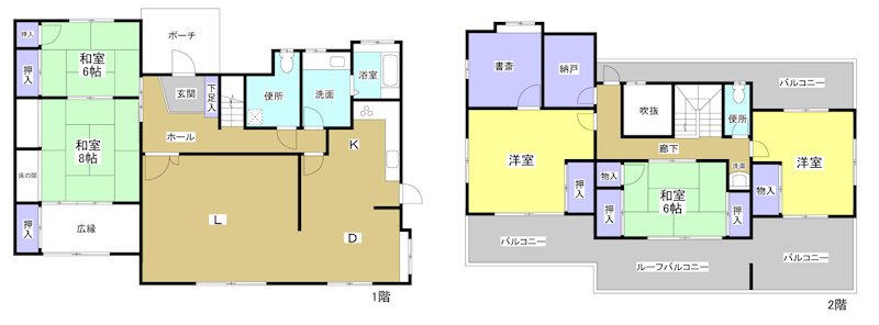 磐田市福田 間取り図